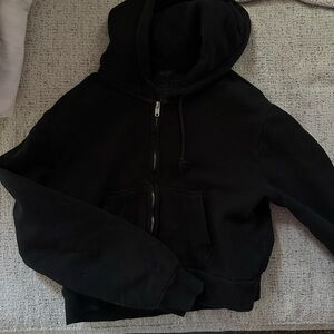 Brandy Melville Black Hoodie Jacket